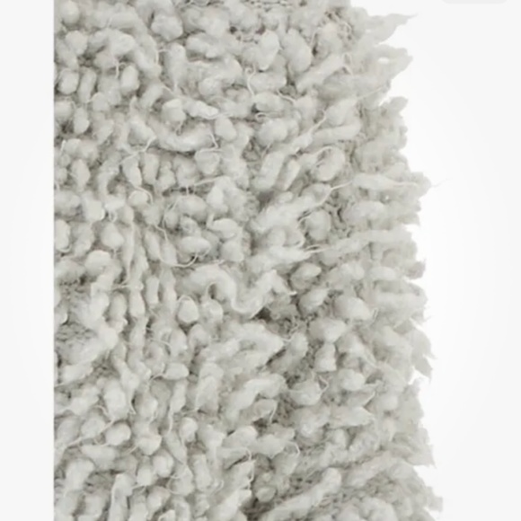 Scoop Women’s Gray Loop Stitch Shaggy Open Front Cardigan Size Large (12-14) NEW - Picture 6 of 8